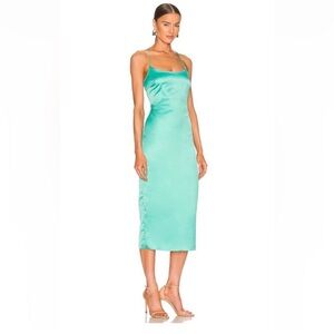 Bardot Sophie Midi Dress in Aqua